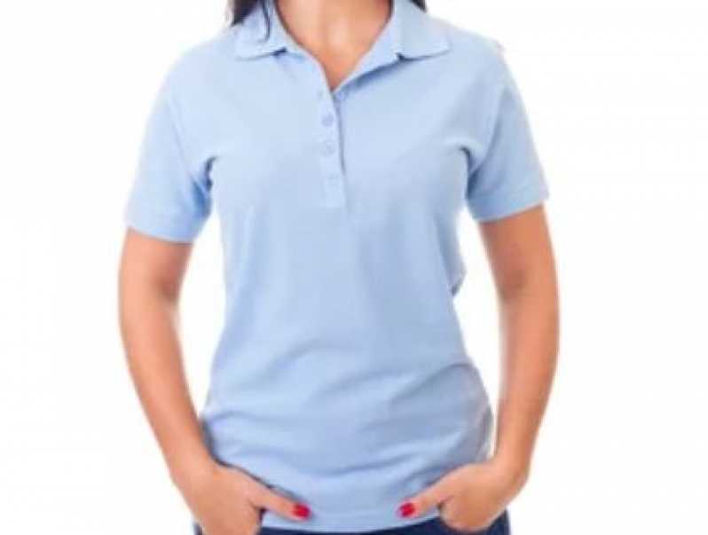 Camiseta Polo Feminina Uniforme Rio Acima - Camiseta Polo Uniforme