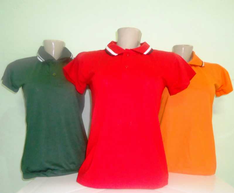 Camiseta Polo Malha Fria para Uniforme Orçamento Rami - Camiseta Polo Uniforme