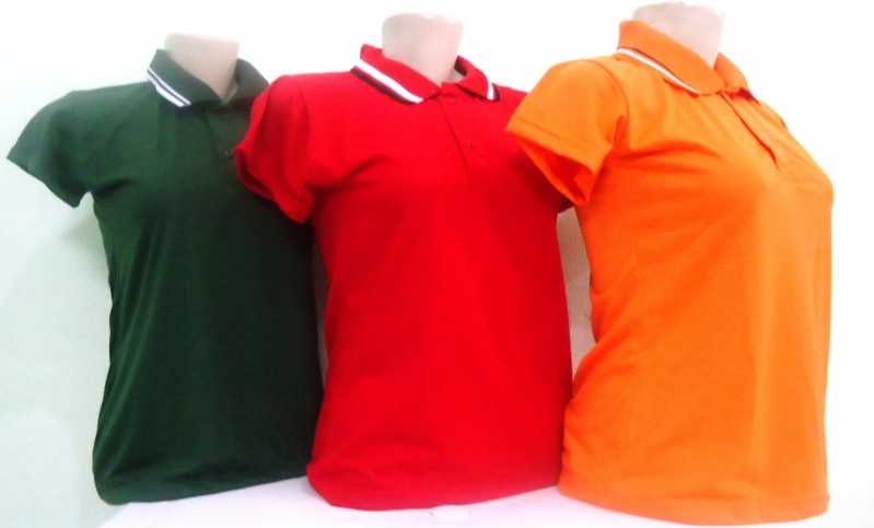 Camiseta Polo Malha Fria para Uniforme Cajamar - Camiseta Polo Manga Longa